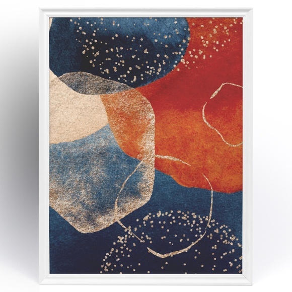 Modern Abstract Shape Wall Art Poster Print UNFRAMED. - Picture 5 of 14